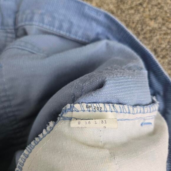 Vtg 70s 80s LEVI'S 517 Style Earthtone Flare Corduroy Pants 35 x 28 Fit USA - Picture 5 of 8